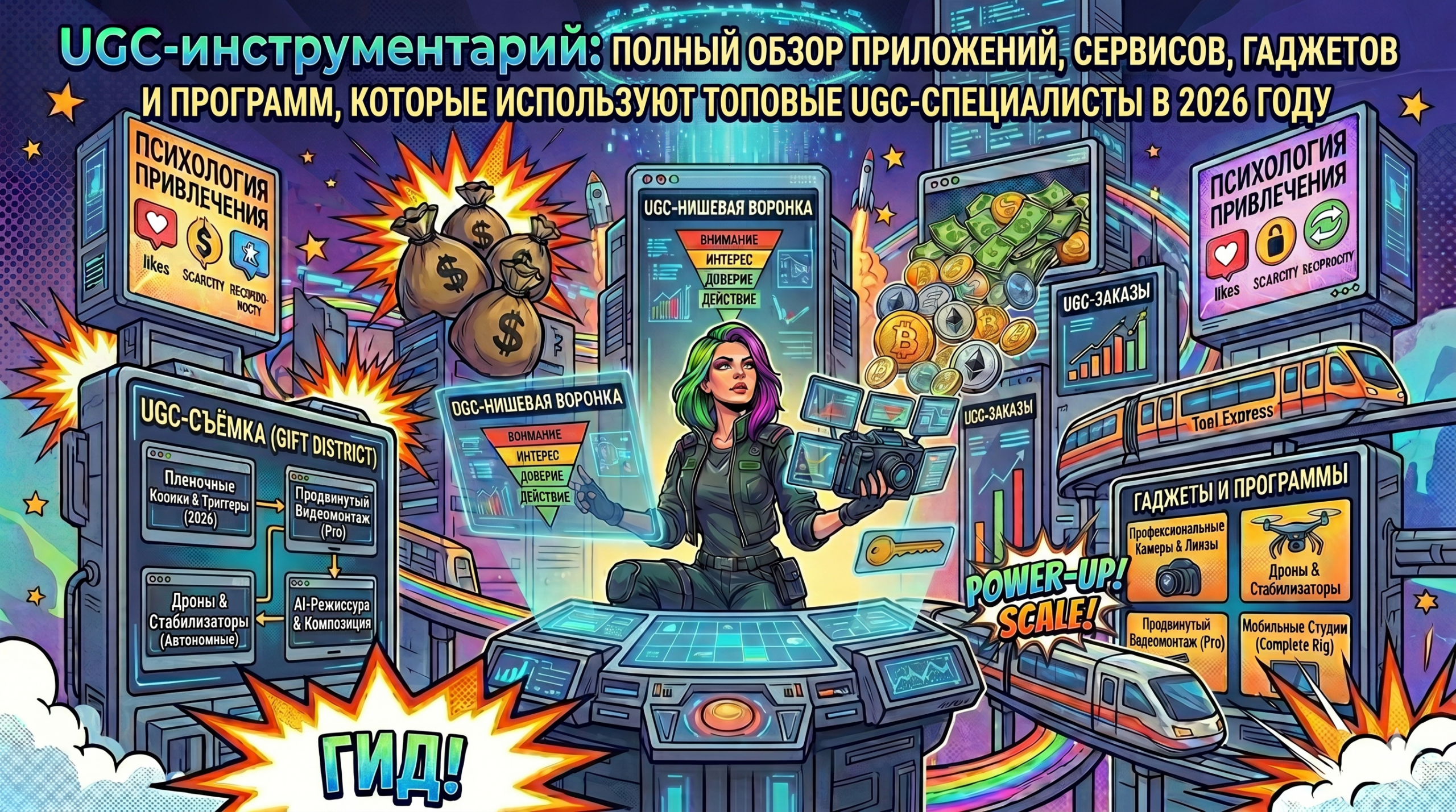 UGC-инструментарий: полный обзор приложений, сервисов, гаджетов и программ, которые используют топовые UGC-специалисты в 2026 году для UGC-съёмки, UGC-монтажа, UGC-аналитики и UGC-автоматизации