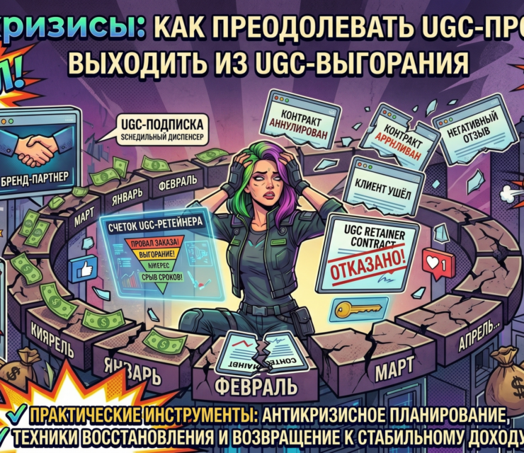UGC-кризисы: как преодолевать UGC-провалы, выходить из UGC-выгорания, справляться с негативными UGC-отзывами и переживать периоды, когда UGC-карьера заходит в тупик