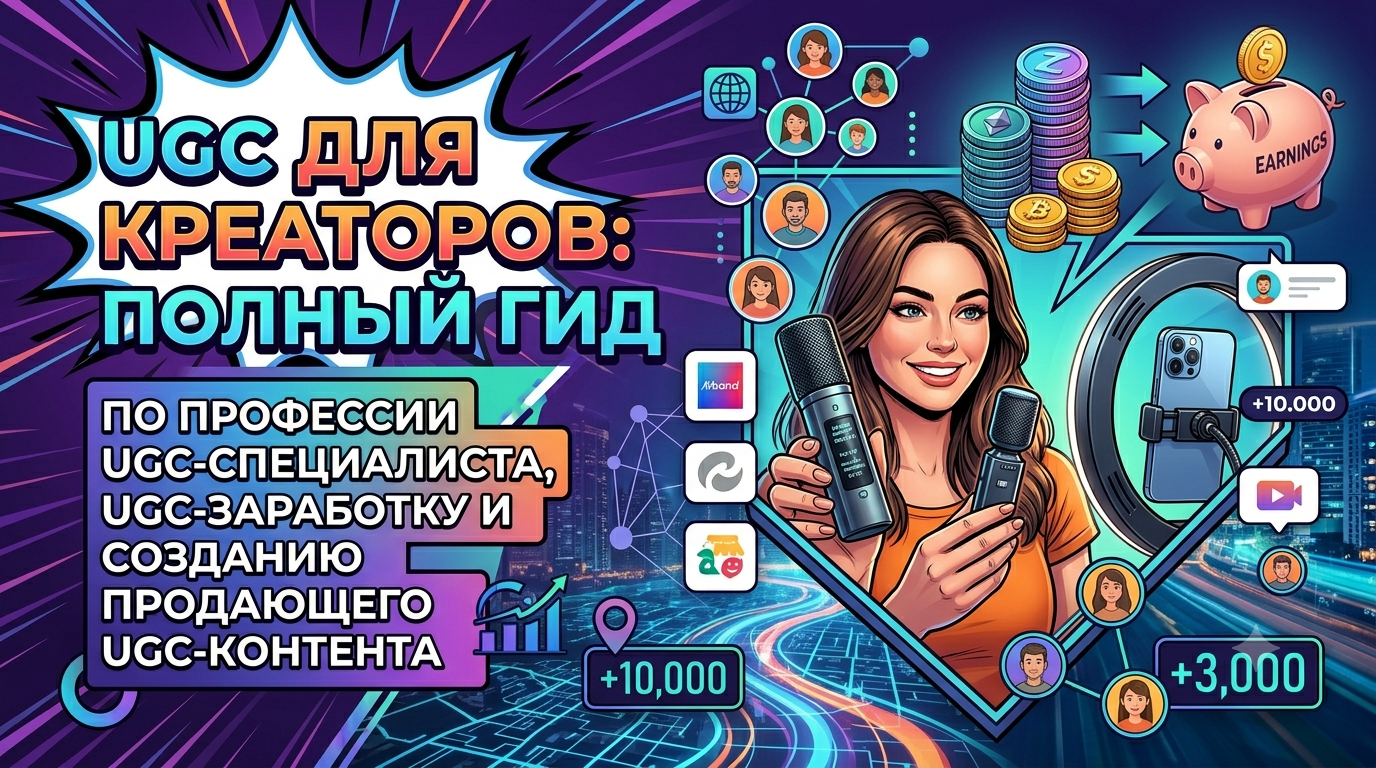 UGC-масштабирование: как выйти из роли одиночного UGC-исполнителя, построить UGC-команду, запустить UGC-агентство и автоматизировать UGC-процессы для пассивного UGC-заработка