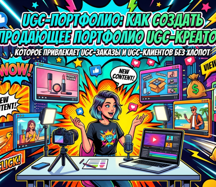 UGC-портфолио: как создать продающее портфолио UGC-креатора, которое привлекает UGC-заказы и UGC-клиентов без хлопот