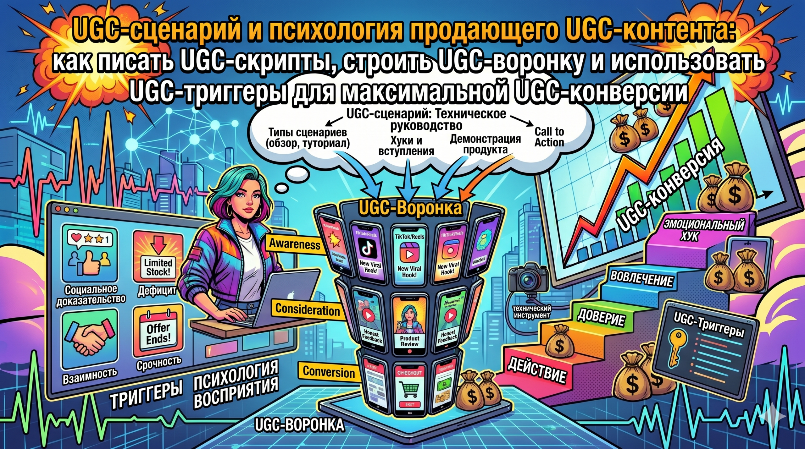 UGC-сценарий и психология продающего UGC-контента: как писать UGC-скрипты, строить UGC-воронку и использовать UGC-триггеры для максимальной UGC-конверсии