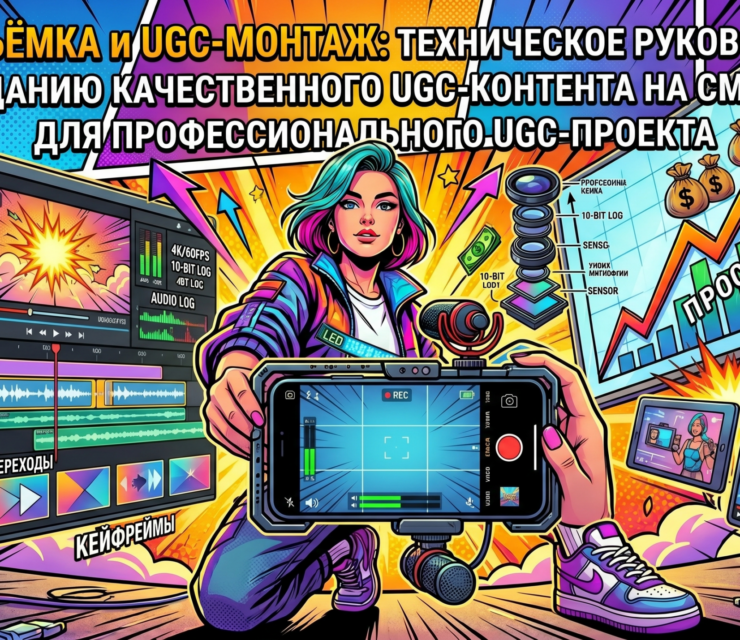 UGC-съёмка и UGC-монтаж: техническое руководство по созданию качественного UGC-контента на смартфон для профессионального UGC-проекта