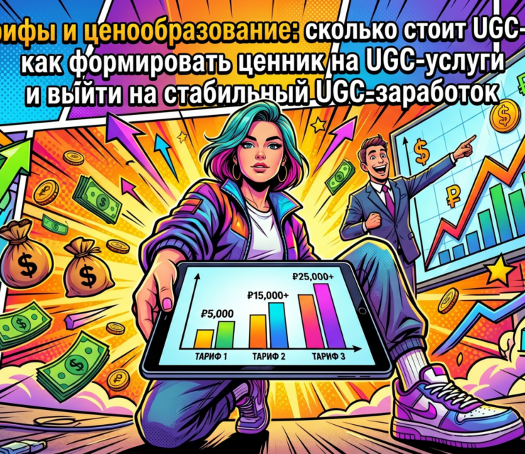 UGC-тарифы и ценообразование: сколько стоит UGC-контент, как формировать ценник на UGC-услуги и выйти на стабильный UGC-заработок
