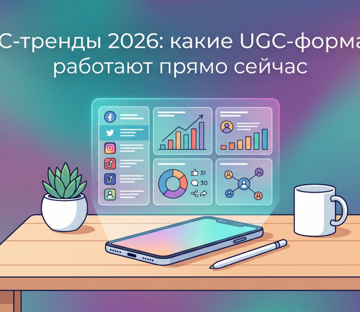 UGC-тренды 2026: какие UGC-форматы работают прямо сейчас, как адаптировать UGC-стратегию под алгоритмы и в каких UGC-нишах сейчас больше всего UGC-заказов