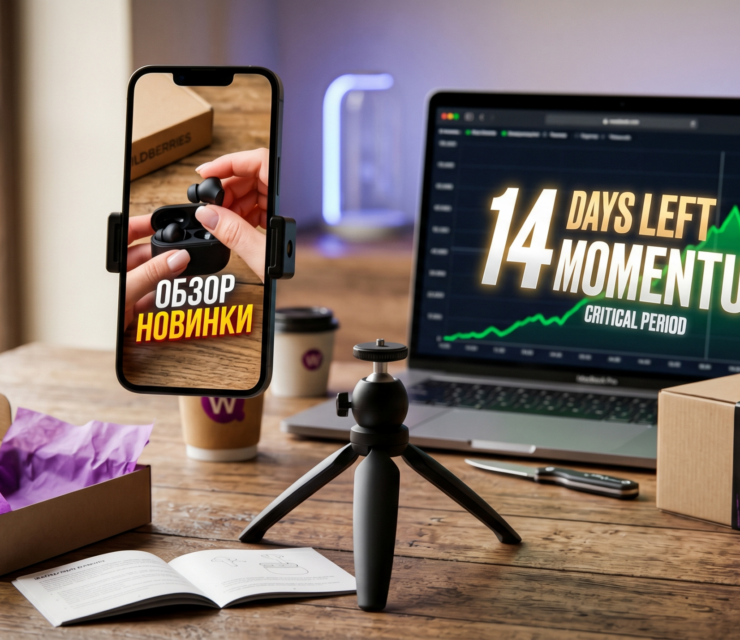 ⏱️Алгоритм «Momentum» на Wildberries: как UGC-видео спасает карточку-новинку от падения в первые 14 дней