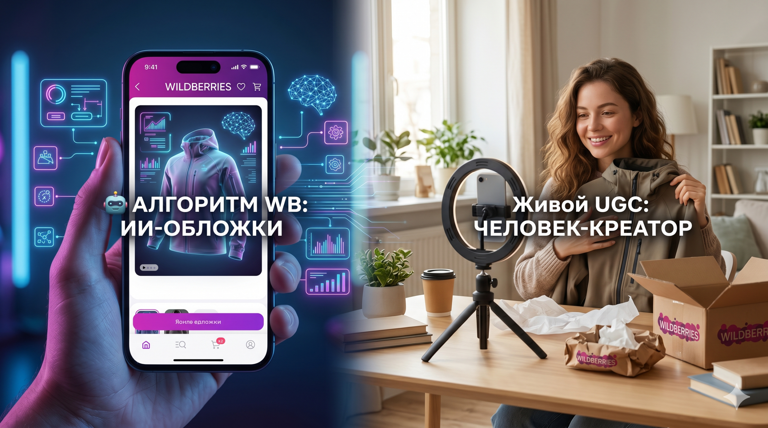 🤖 ИИ-видеообложки Wildberries vs Живой UGC: как взломать новые алгоритмы выдачи