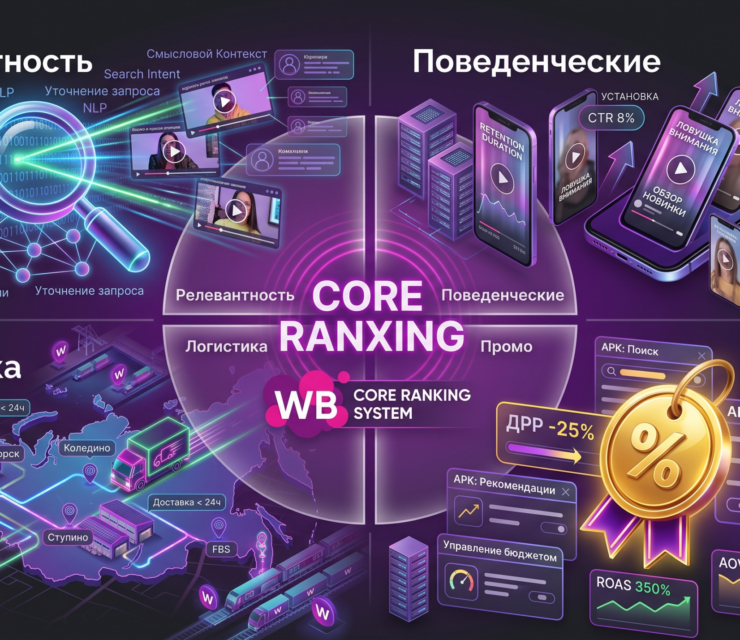 🎯 Квадрант Ранжирования WB 2026: Четыре столпа, на которых держится выдача маркетплейса