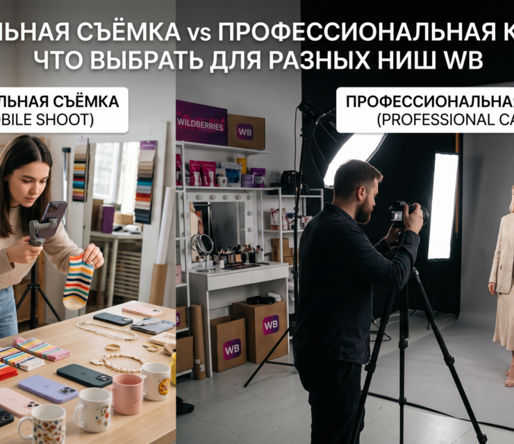 Мобильная съёмка vs профессиональная камера: что выбрать для разных ниш WB