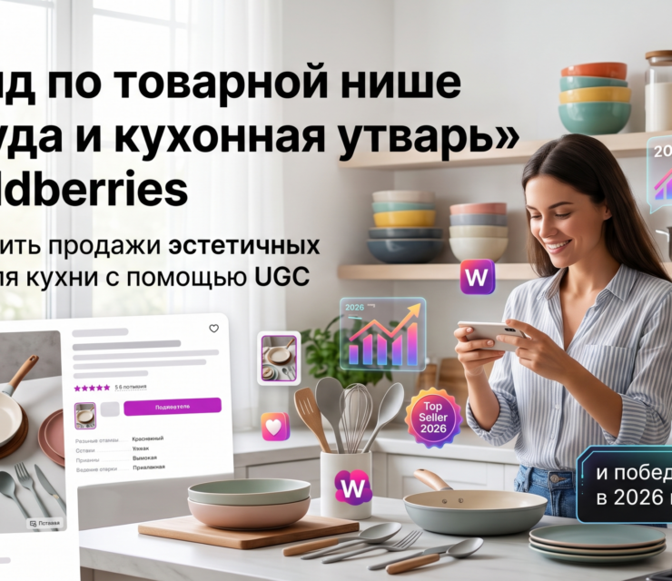 🍳 Гайд по товарной нише «Посуда и кухонная утварь» на Wildberries: как запустить продажи эстетичных товаров для кухни с помощью UGC и победить демпинг в 2026 году