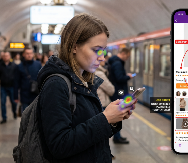 Поведенческие паттерны Wildberries WB: как покупатель сканирует карточку и где разместить UGC-якоря для максимального удержания — изучаем зигзаг взгляда и расставляем фото/видеоотзывы как точки фиксации