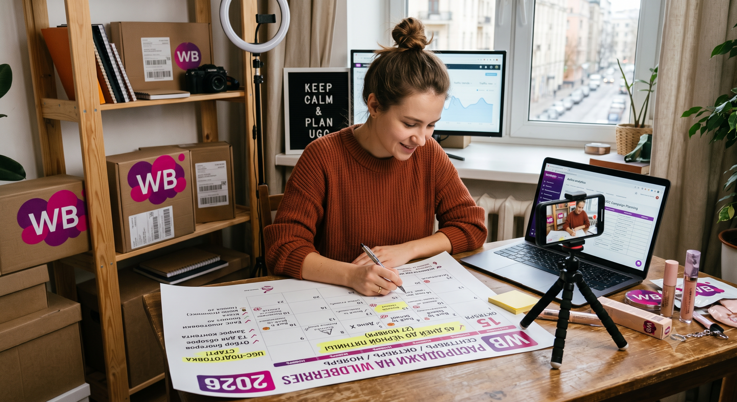 Распродажи на Wildberries WB: календарь 2026 с UGC-подготовкой за 45 дней до Чёрной пятницы