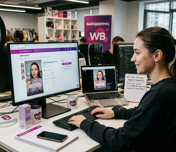 Как использовать UGC-контент от блогеров в карточке WB: права, адаптация, размещение