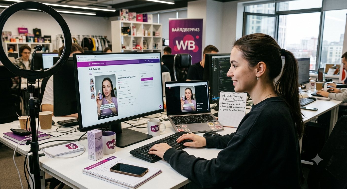 Как использовать UGC-контент от блогеров в карточке WB: права, адаптация, размещение